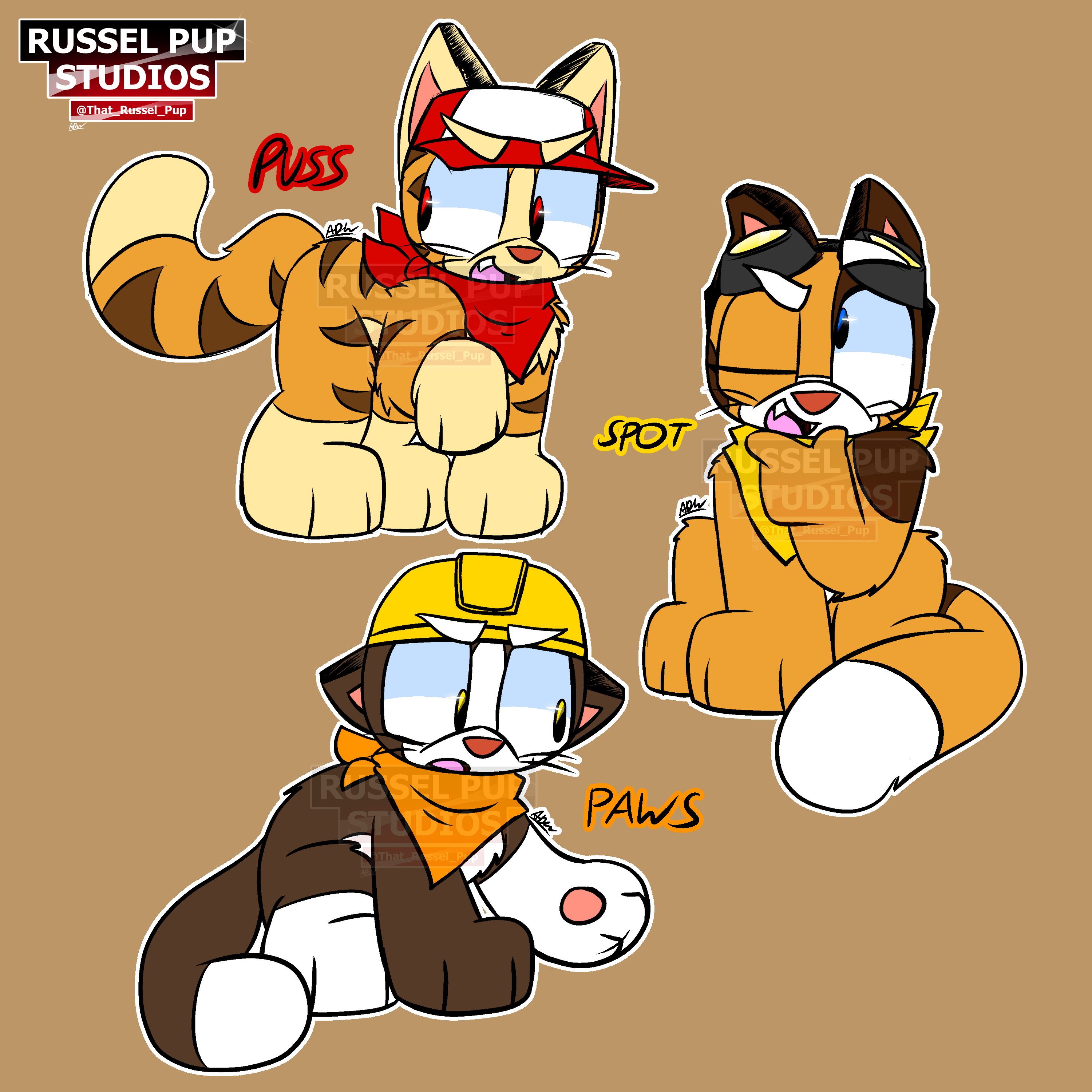 https://thatrusselpup.neocities.org/art_gallery/cat_sketches.png